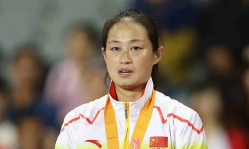 Chinese badminton player Li Lingwei
