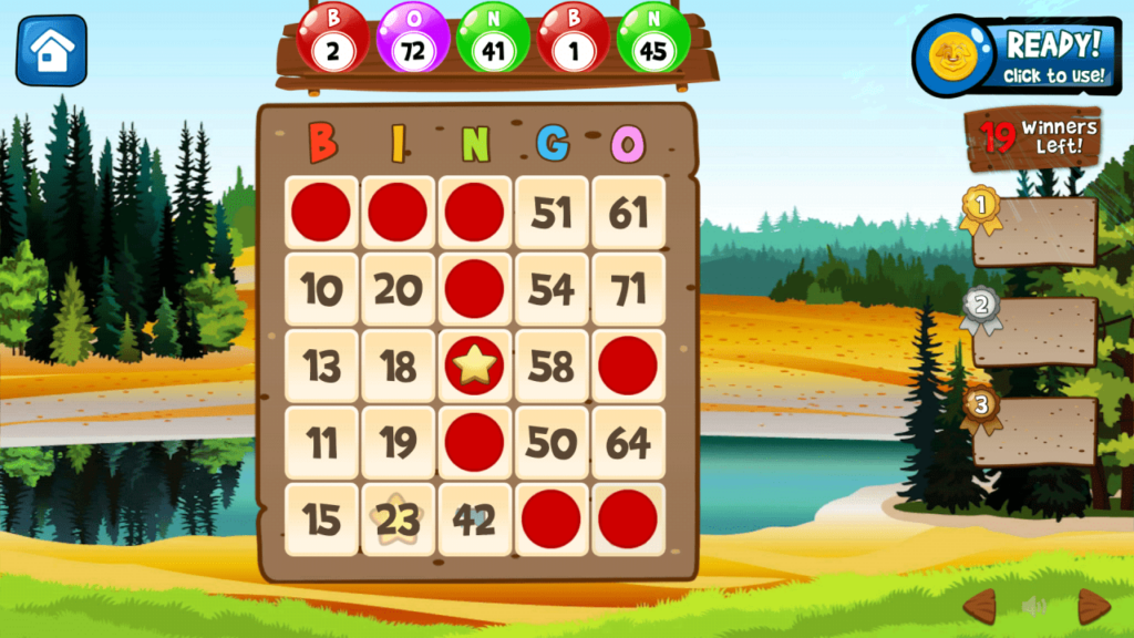 online bingo screenshot