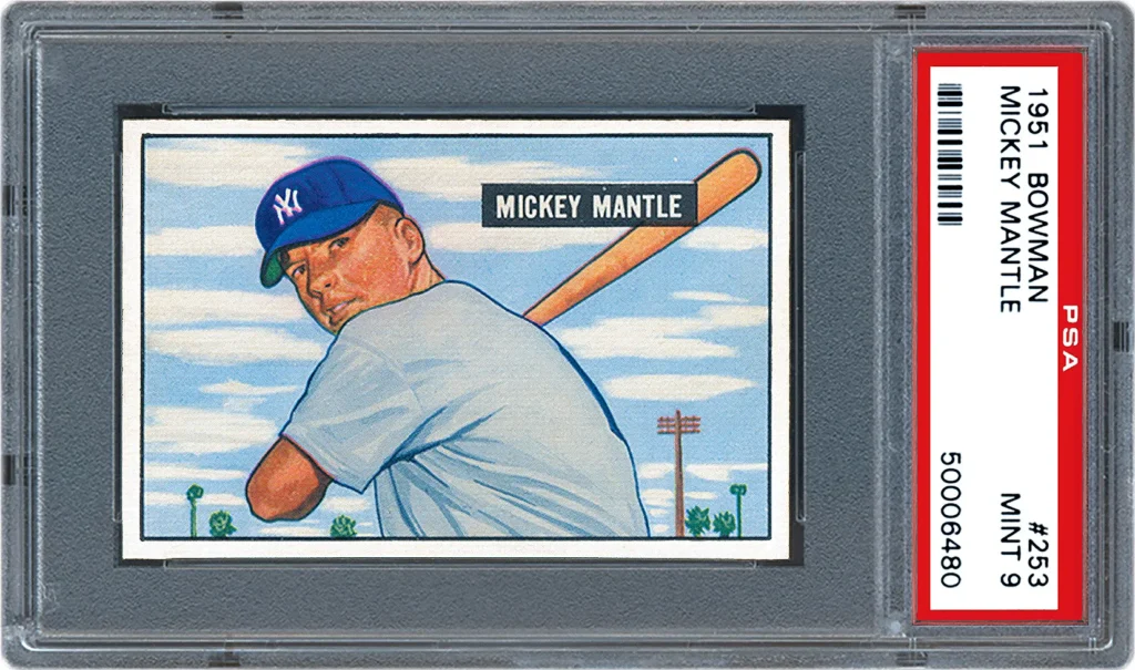 1951 Bowman #253 Mickey Mantle (Rookie Card)