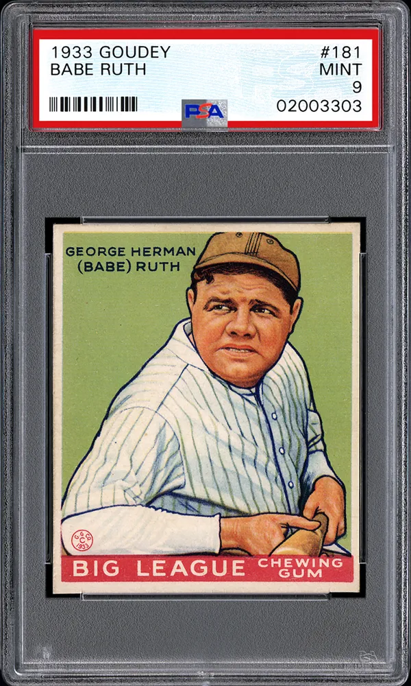 1933 Goudey #181 Babe Ruth