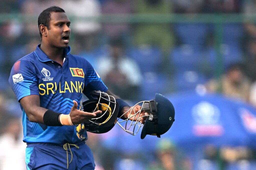 Angelo Mathews timed out dismissed in cricket 