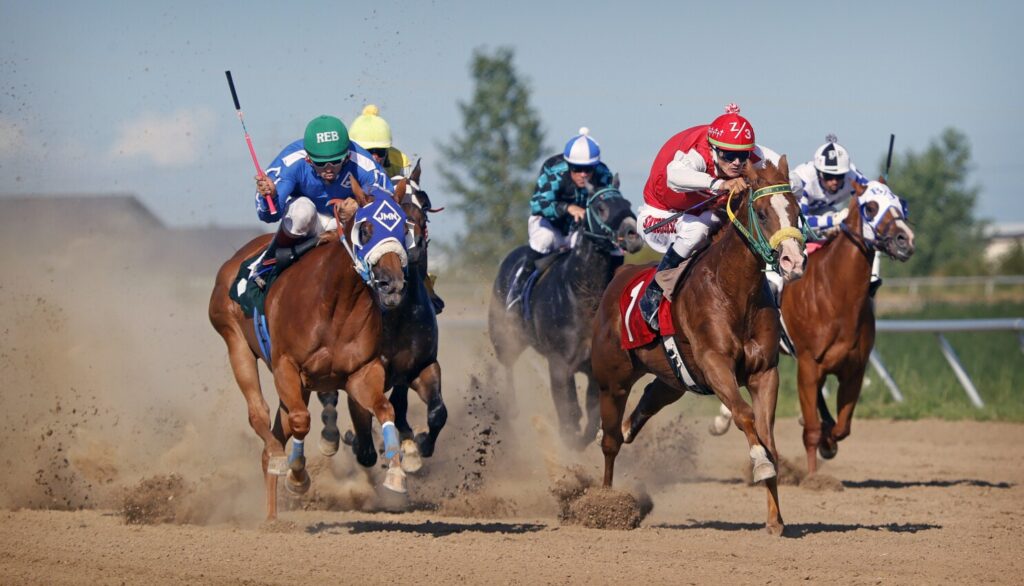 Horse Racing Quarter Horse race at the North Dakota Horse Park on Friday, July 15, 2022